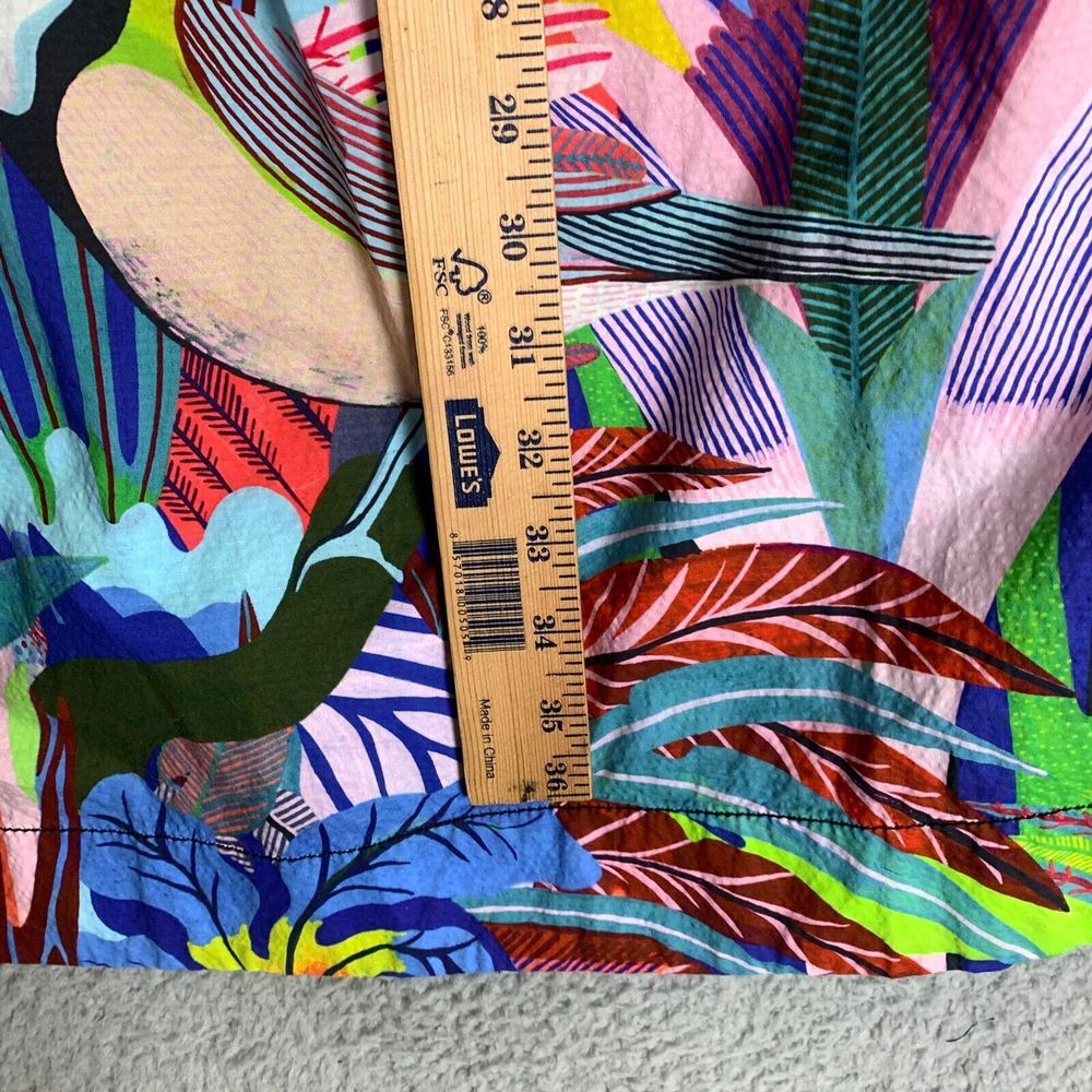NWT Anthropologie Multicolor Tropical Print Mini Dress - Picture 15 of 16